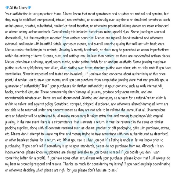 *SOLD* Chunky Large Blue Labradorite Pendant Necklace Pear Cut New Silver 925 - Picture 9 of 10